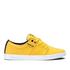 Supra STACKS II Lave Sneakers Dame Svart/Hvite | NO-62768